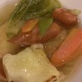 だじゅん's cooksnap of when they made フライパン焼き餅入り野菜いっぱいスープ.