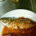 twinsのまま's cooksnap of when they made 焼アジのにんにく味噌煮.