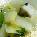 まぃたすο's cooksnap of when they made カジキマグロと白菜と大葉の柚子胡椒炒め.