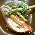いとよし's cooksnap of when they made ナスの揚げ浸し風　春菊添え.