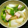 naga_sato's cooksnap of when they made 豚肉とかぶのごま味噌煮.