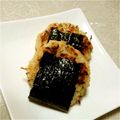 ハルハルマン's cooksnap of when they made しらす＆海苔で✿残りご飯おやき.