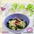 ♪としクック♪'s cooksnap of when they made きゅうりとワカメとカニカマの酢の物.