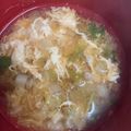 snow012's cooksnap of when they made たまご白菜のみそ汁.