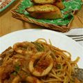さや乃風's cooksnap of when they made イカわたトマトソースパスタ.