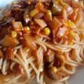 バウンド's cooksnap of when they made 簡単コーン入りナポリタン.