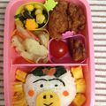 ぽぽんぽ's cooksnap of when they made キャラ弁カンタンおにぎり7…はなかっぱ.