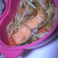 momonga03's cooksnap of when they made シリコンスチーマーで鮭のちゃんちゃん焼き.