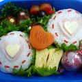 miniうさこ's cooksnap of when they made ＊キャラ弁＊　バレンタインにWハート♥.