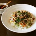 ○かづこ○'s cooksnap of when they made ネバネバお好み焼き風～納豆ごはん.