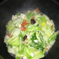 もかにゃぉ★'s cooksnap of when they made 白菜としいたけのあっさり炒め煮込み.