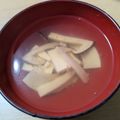 わかポン☆'s cooksnap of when they made 秋の味覚★松茸のお吸い物.