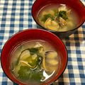 にきけん's cooksnap of when they made いつもあなたに あさりとわかめの味噌汁.