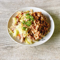 さくらん餅's cooksnap of when they made そうだ♪焼きそばに納豆乗せてみよう♡.