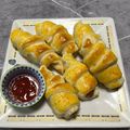 llxx_chiharu_xxll@i.softbank.jp's cooksnap of when they made パイシートでウインナーパン♡.