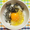 チェックのミニくま's cooksnap of when they made 簡単満足〜塩こんぶ入り卵かけごはん！！.