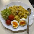 まゆピン's cooksnap of when they made 炊飯器で簡単♡絶品カレーピラフ♡.