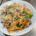 ミアンミアン's cooksnap of when they made 【低糖質】しらたきでニラ入り塩焼きそば風.