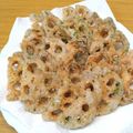 みみっこ♪'s cooksnap of when they made 香ばしチーズで❤蓮根の青海苔焼き.