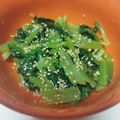 クックE662AA☆'s cooksnap of when they made レンジde簡単♡やみつき♡小松菜ナムル.