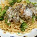 risa226's cooksnap of when they made 牡蠣のレモンクリームパスタ.