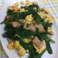 ラリー＆サラ's cooksnap of when they made ほうれん草の炒め物.