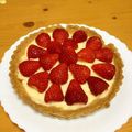 お料理戦士's cooksnap of when they made 可愛い♡いちごタルト.