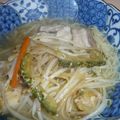 monemaruku's cooksnap of when they made 我が家のゴーヤチャンプル.