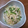 のんちゃんなおちゃん's cooksnap of when they made エノキとキュウリのナムル.