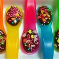 はむmama's cooksnap of when they made メッセージ＆デコチョコスプーン.