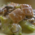 anjizi's cooksnap of when they made 生揚げと野菜と生もずくのクリーム煮。.