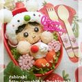 ＊ラビママ＊'s cooksnap of when they made キャラ弁☆シロクマ被った女の子.