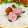 かず☆あん's cooksnap of when they made ＊キャラ弁＊　乙女チックに薔薇のご飯✿.