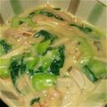 彩菜と藍のママ's cooksnap of when they made 簡単❤青梗菜＆エリンギ＆ハムのクリーム煮.