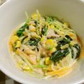 あゆみってぃー's cooksnap of when they made 水菜とﾂﾅのわさびﾏﾖ和え☆.