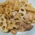 yukari815's cooksnap of when they made 鶏肉とレンコンの炒めもの.