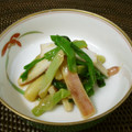 枝豆コロ助's cooksnap of when they made イカ（orアオヤギ）とわけぎの酢味噌和え.