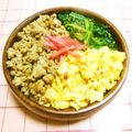 ☆☆moka☆☆'s cooksnap of when they made 楽々♡簡単♡色とりどり三食丼♡.