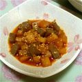 かのりんご's cooksnap of when they made こんにゃくと大根のコチュジャン炒め.