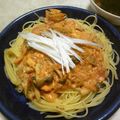 にらみねこ's cooksnap of when they made 豆乳と味噌の和風クリームパスタ☆.