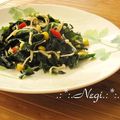 矢切のねぎちゃん's cooksnap of when they made ミネラルたっぷり、ワカメのおかか炒め♪.