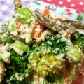 ゆみゆみ★'s cooksnap of when they made ブロッコリーとくるみの白和え.