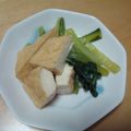 おけいはん０９１３'s cooksnap of when they made 小松菜と揚げ豆腐のさっと煮.