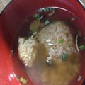 むない's cooksnap of when they made 焼きおにぎりの松茸のお吸い物がけ.