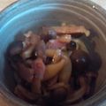 すいか☆summer's cooksnap of when they made ベーコンとしめじの煮物☆.