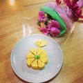 きなこ218's cooksnap of when they made お花の✿だし巻きたまご焼き✿.