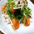 pumilala's cooksnap of when they made 水菜と豚しゃぶのサラダ.