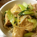 darumacco's cooksnap of when they made 青梗菜と厚揚げの炒め物.