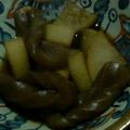 単！！'s cooksnap of when they made おでんの素で!!!大根とこんにゃくの煮物.