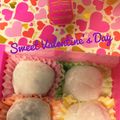 mayapu's cooksnap of when they made バレンタインに♪もっちり生チョコ苺大福☆.